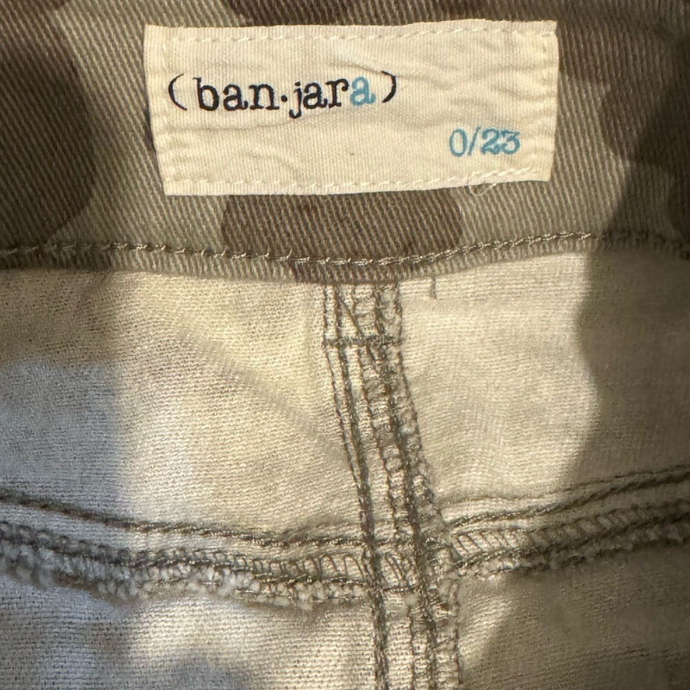 Ban-Jara Camouflage Mini Skirt with Belt nwt sz 0/23 - Picture 4 of 8